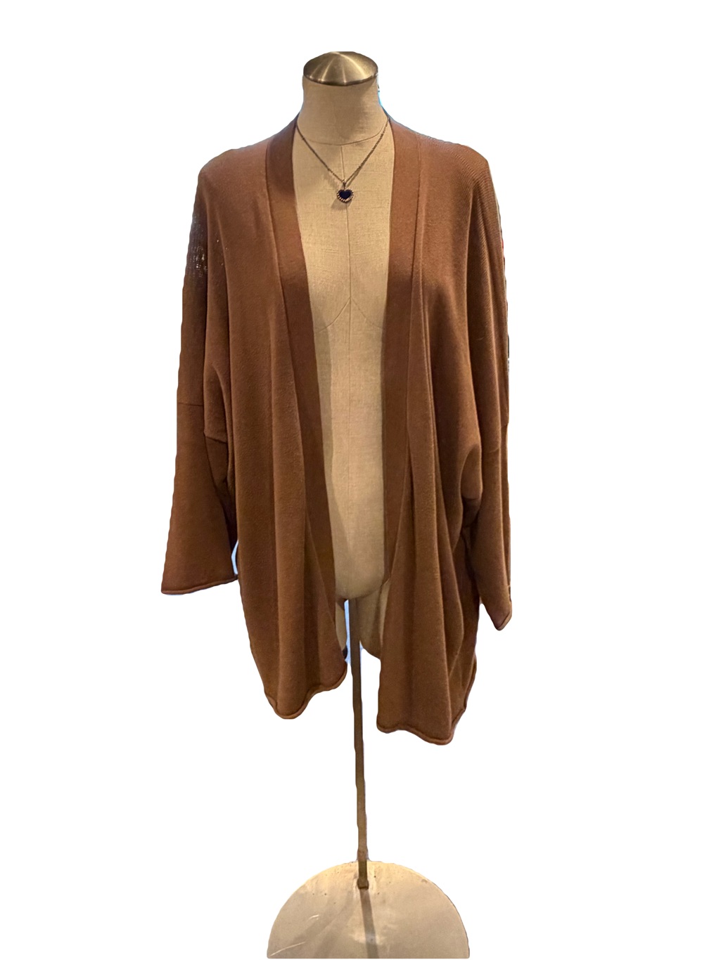 Eskandar Cardigan In Warm Brown
